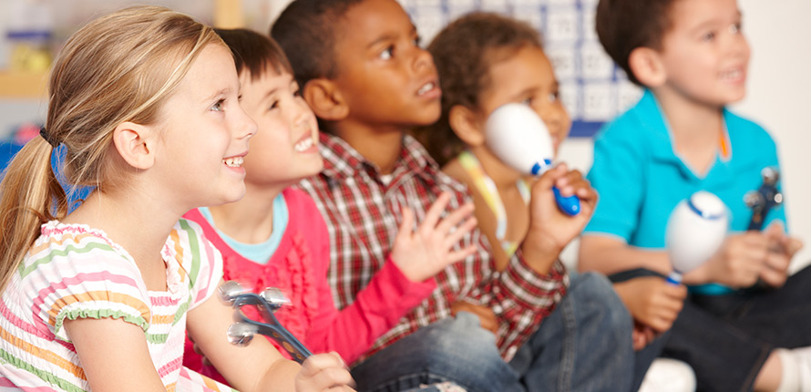 children playing instruments