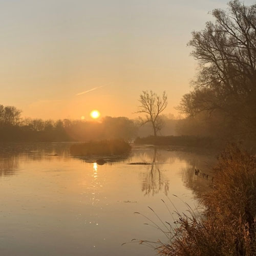 Sunset on a lake