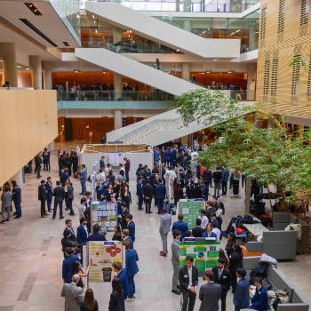 Trade Show poster presentation in Lazaridis Hall