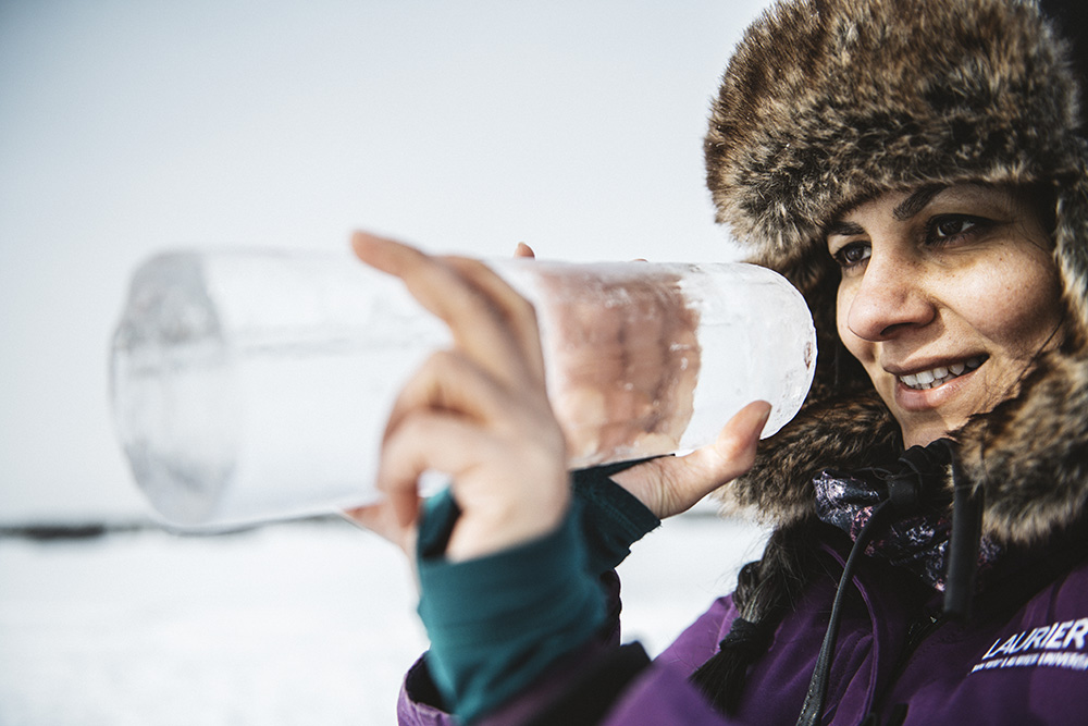 Homa Kheyrollah Pour gazing into an ice core