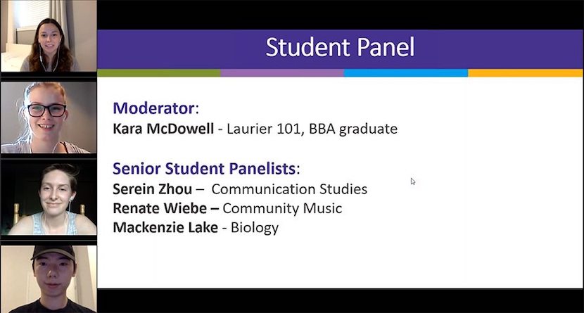 Student Panel zoom call