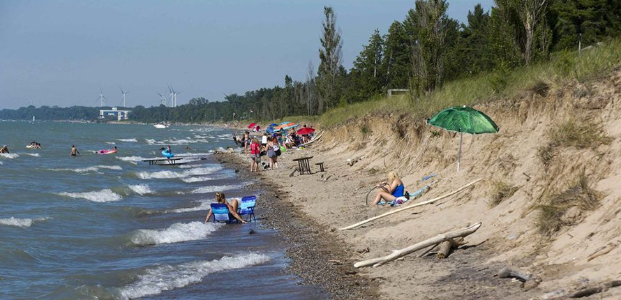 Busy beach