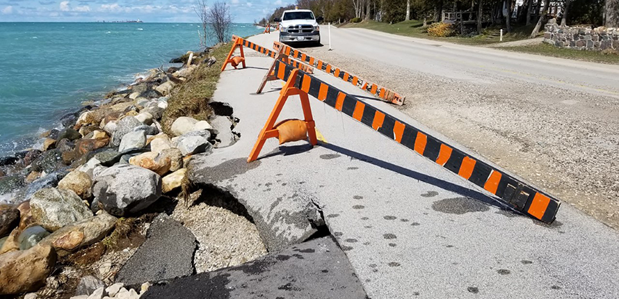 Eroded trail