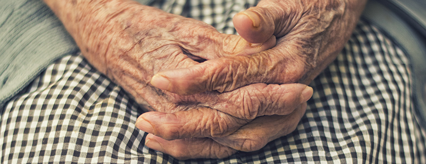 Aging female hands