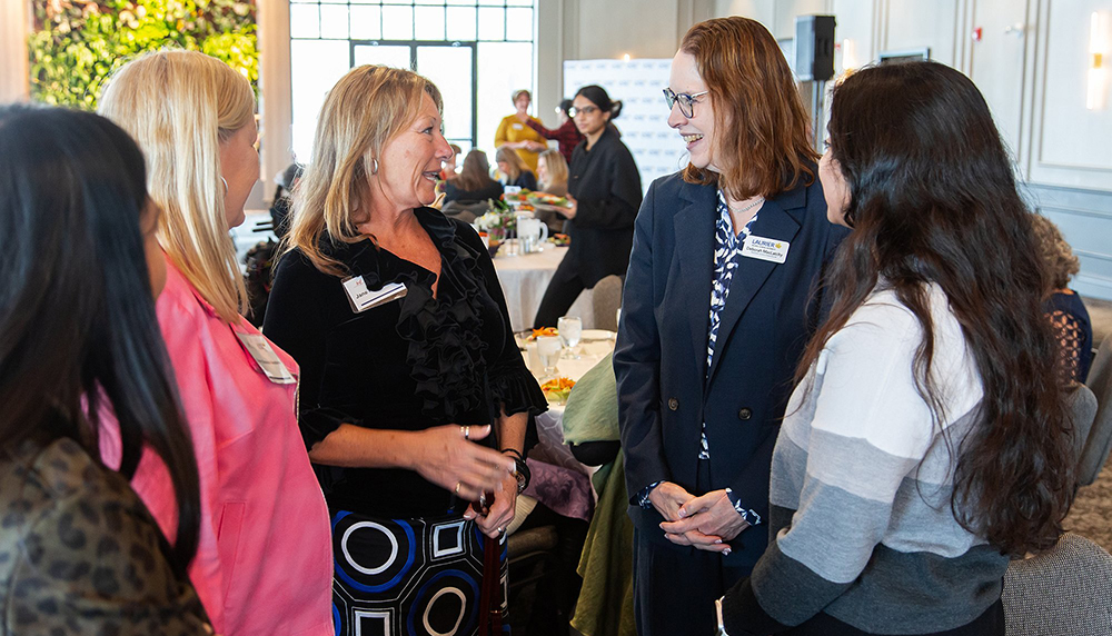 President Deborah MacLatchy and guests